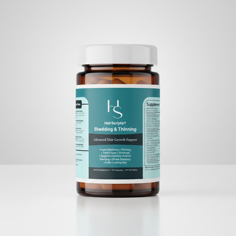 HairScripts™ Shedding & Thinning Support - 3 Bottles