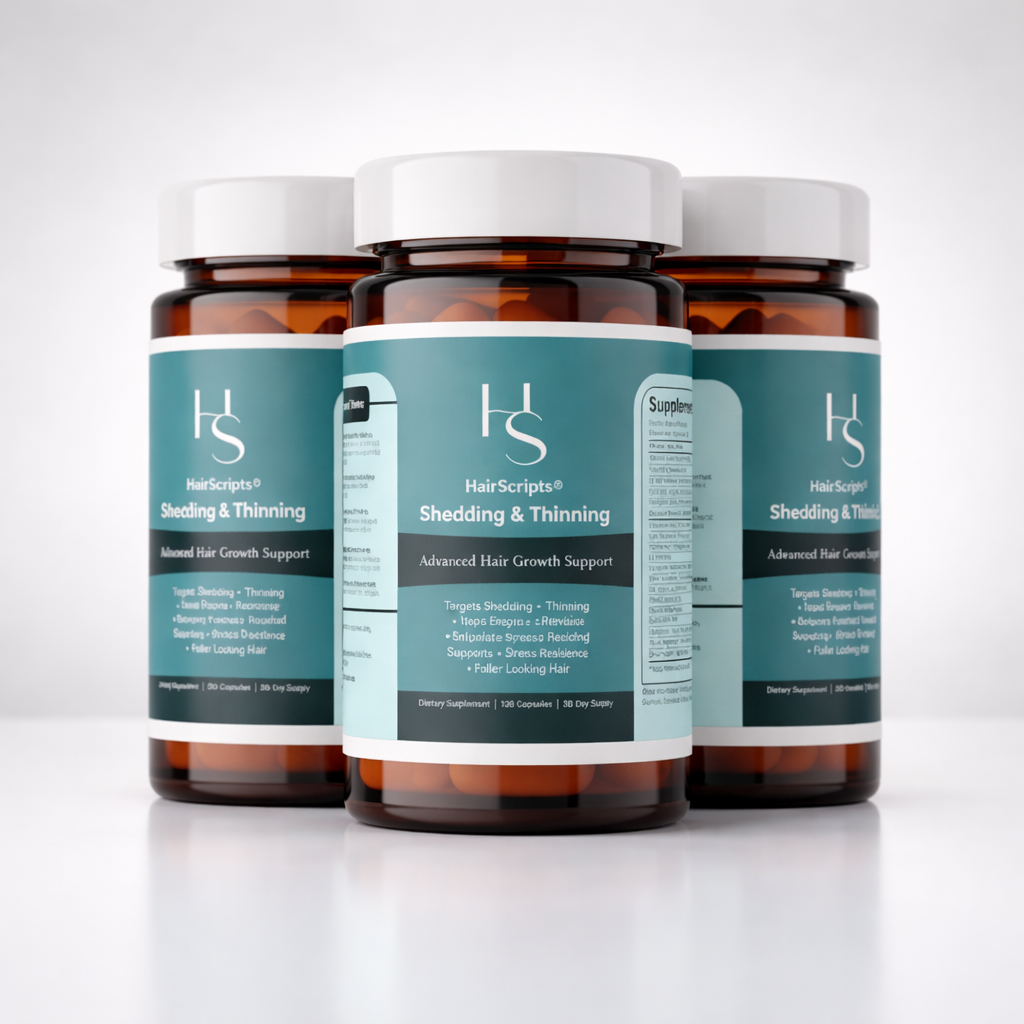 HairScripts™ Shedding & Thinning Support - 3 Bottles