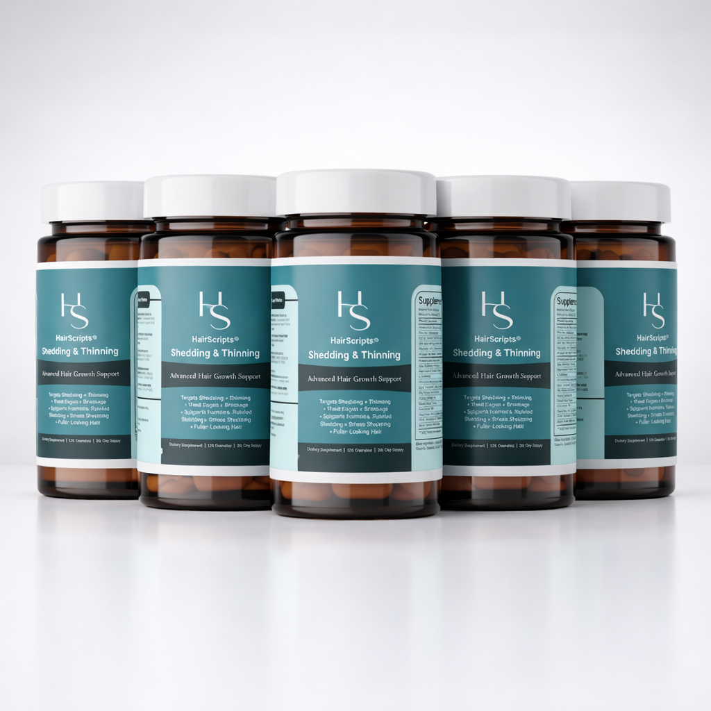 HairScripts™ Shedding & Thinning Support- 6 Bottles