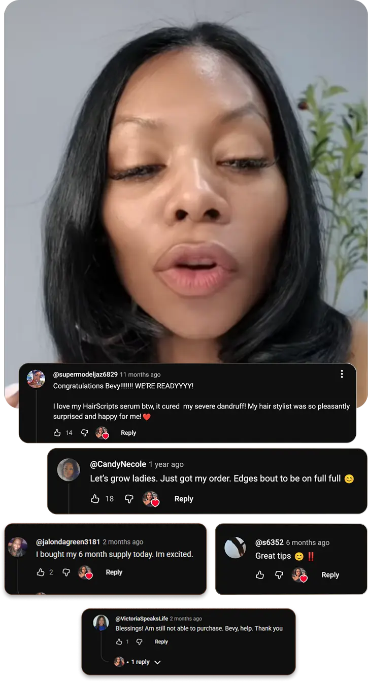 HairScripts community comments mobile
